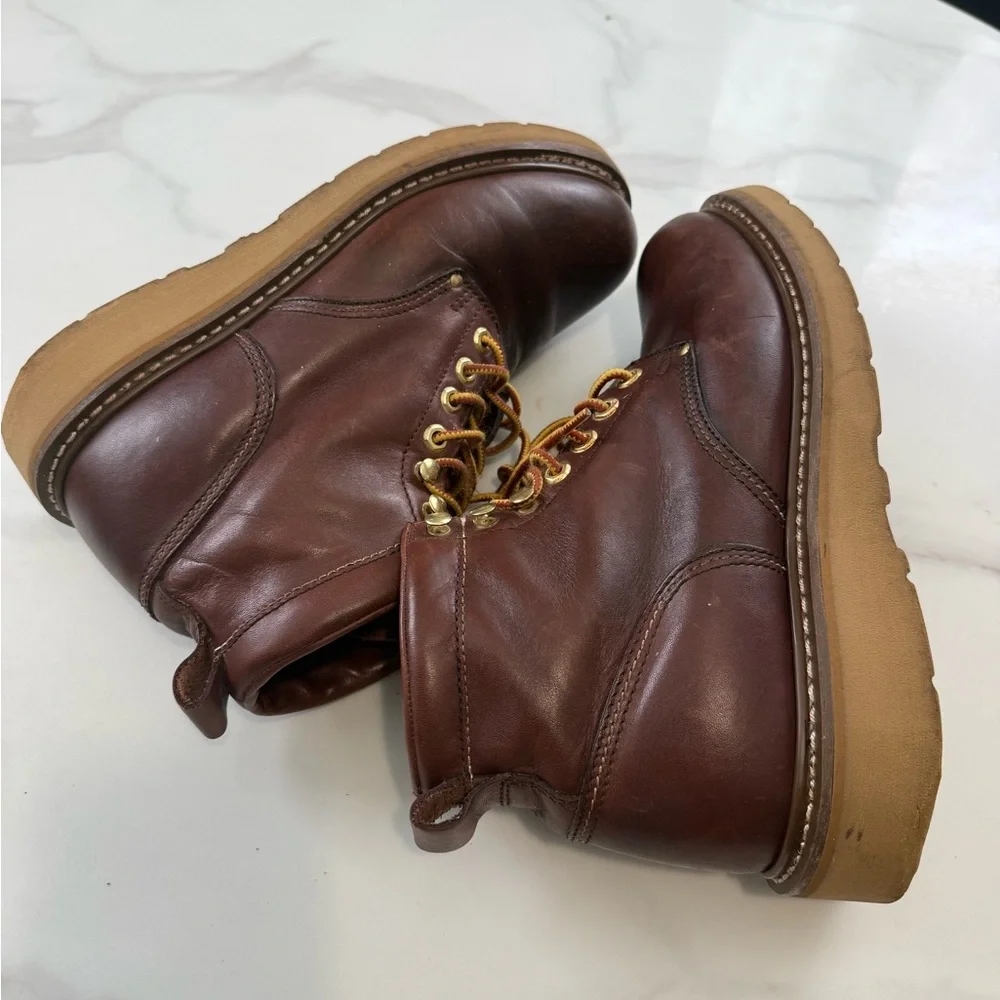 Classic Brown Leather Men's Boots